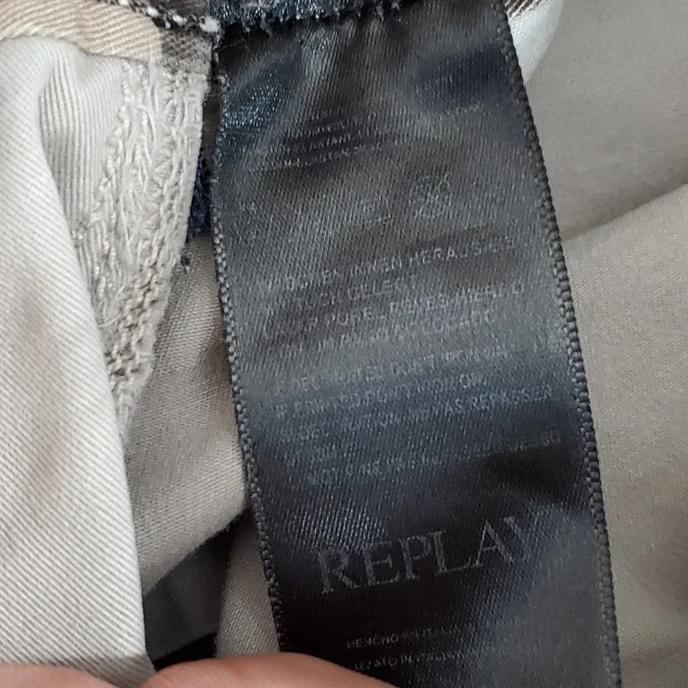 Replay Men Pants W36 Beige Cargo Twill 27